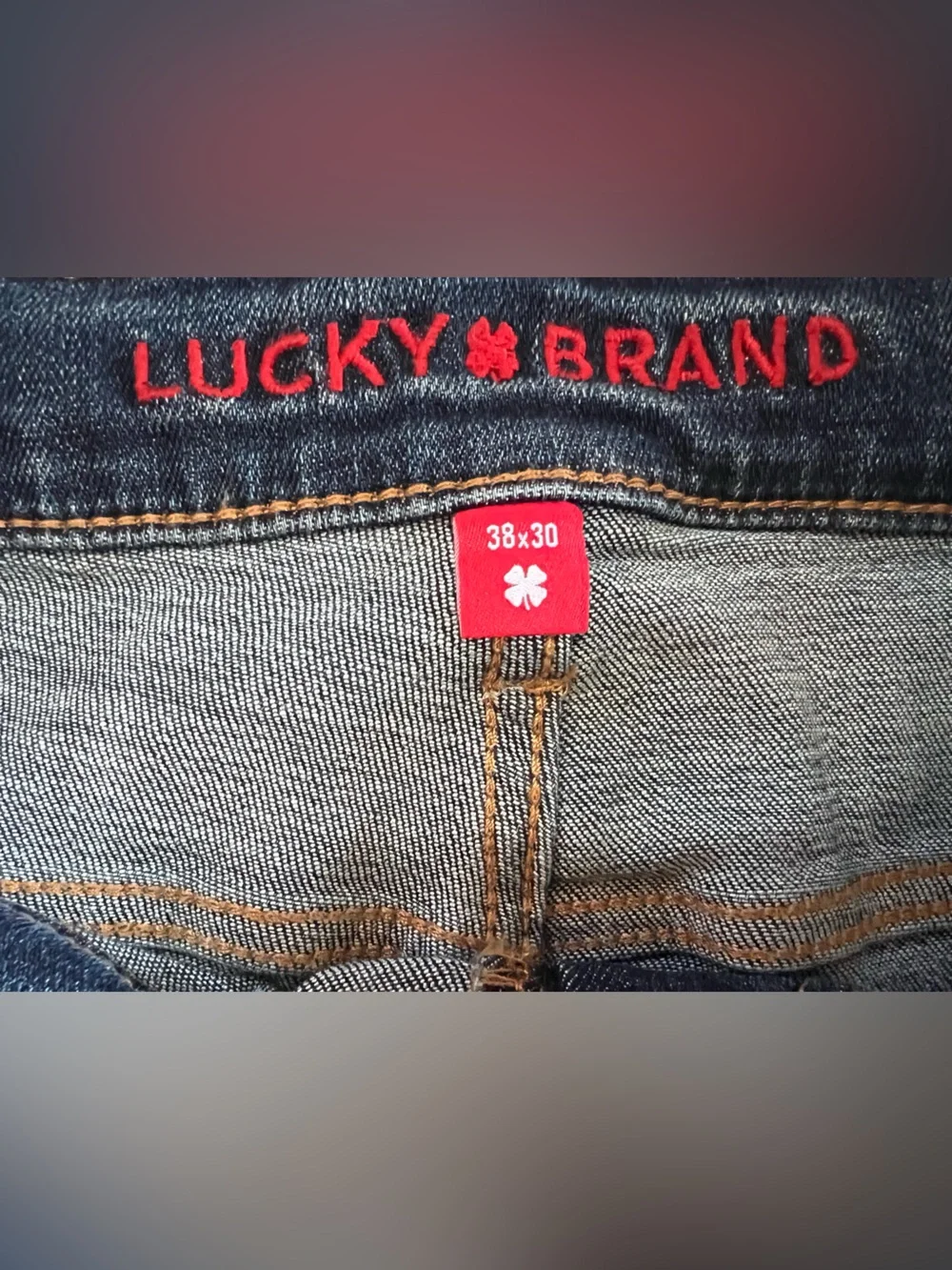 ✨NWT Lucky Brand Men's Classic Vintage Straight Jeans - Dark Blue 38x30